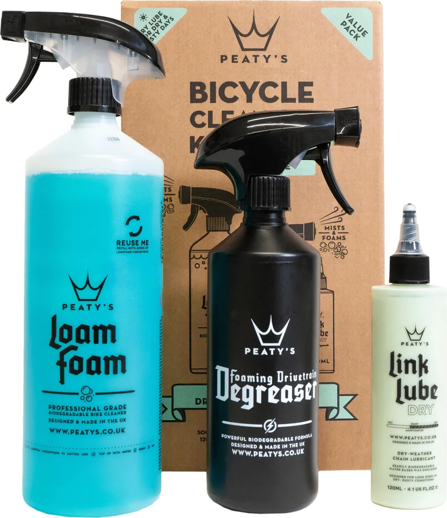 Kit Maintenance Vélo Peaty's pour Nettoyer et Lubrifier après la Sortie