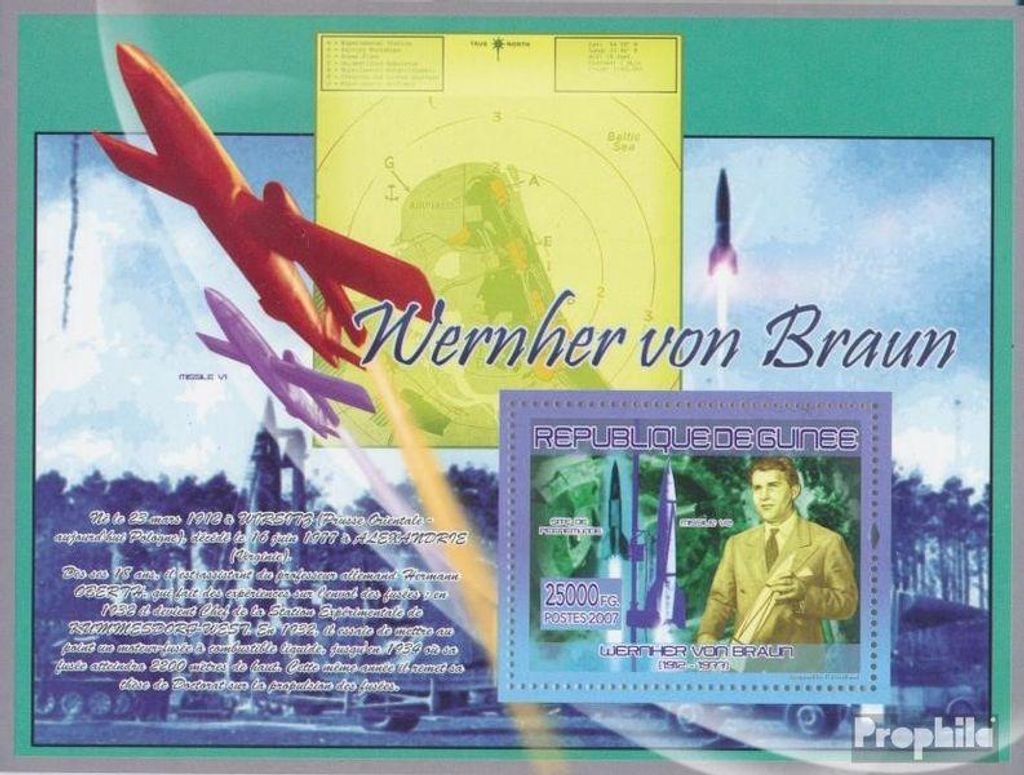 Briefmarken Guinea 2007 Mi Block 1473 (kompl. Ausgabe) Produktbild 