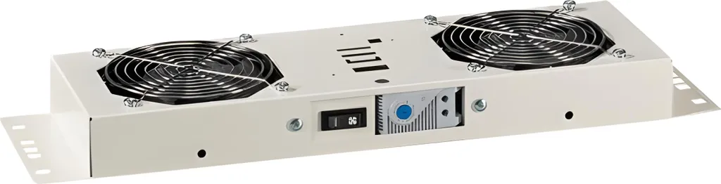 EFB 691656WS EFB Lüftereinheit m. Thermostat,IP55,2-fach f.19"Wandg.,weiß