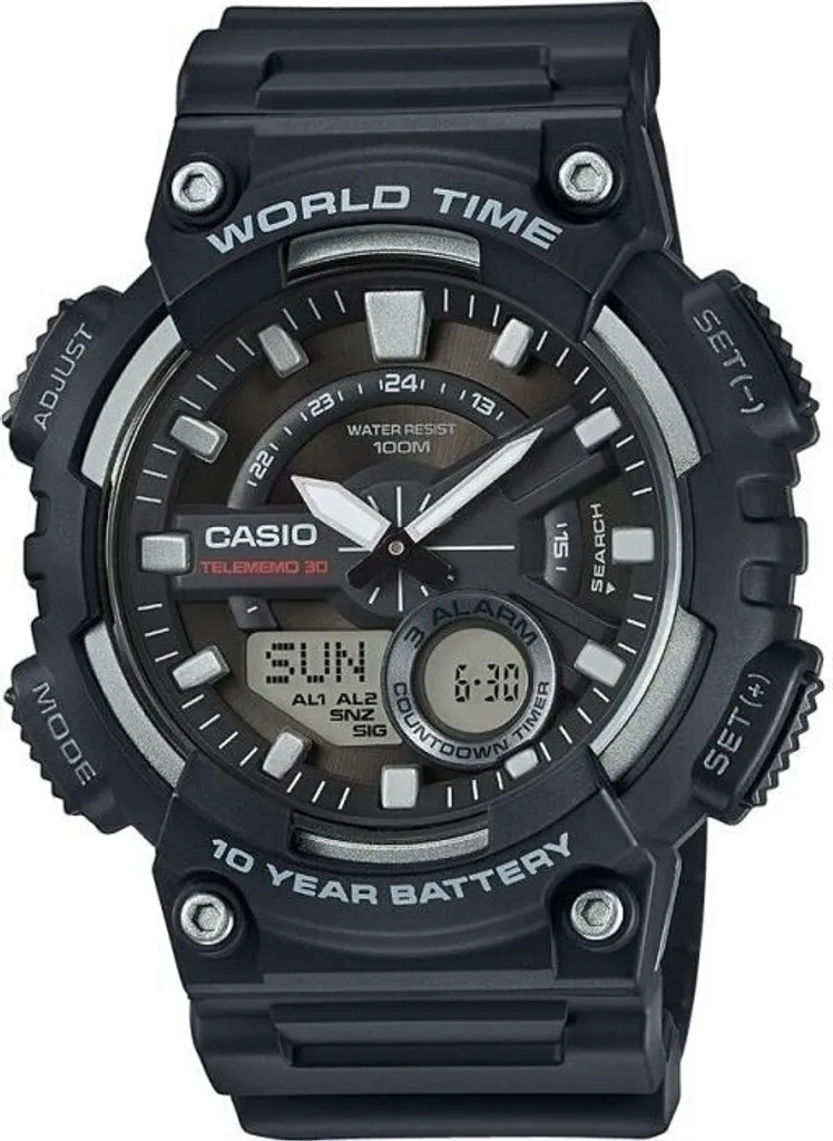 Orologio Casio AEQ-110W-1AVEF Resistente 10 Bar Batteria 10 Anni