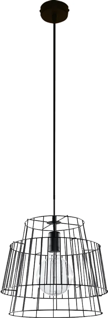 Sollux Lighting GATE Nero - Lampada a Sospensione E27 Acciaio 130cm - 14