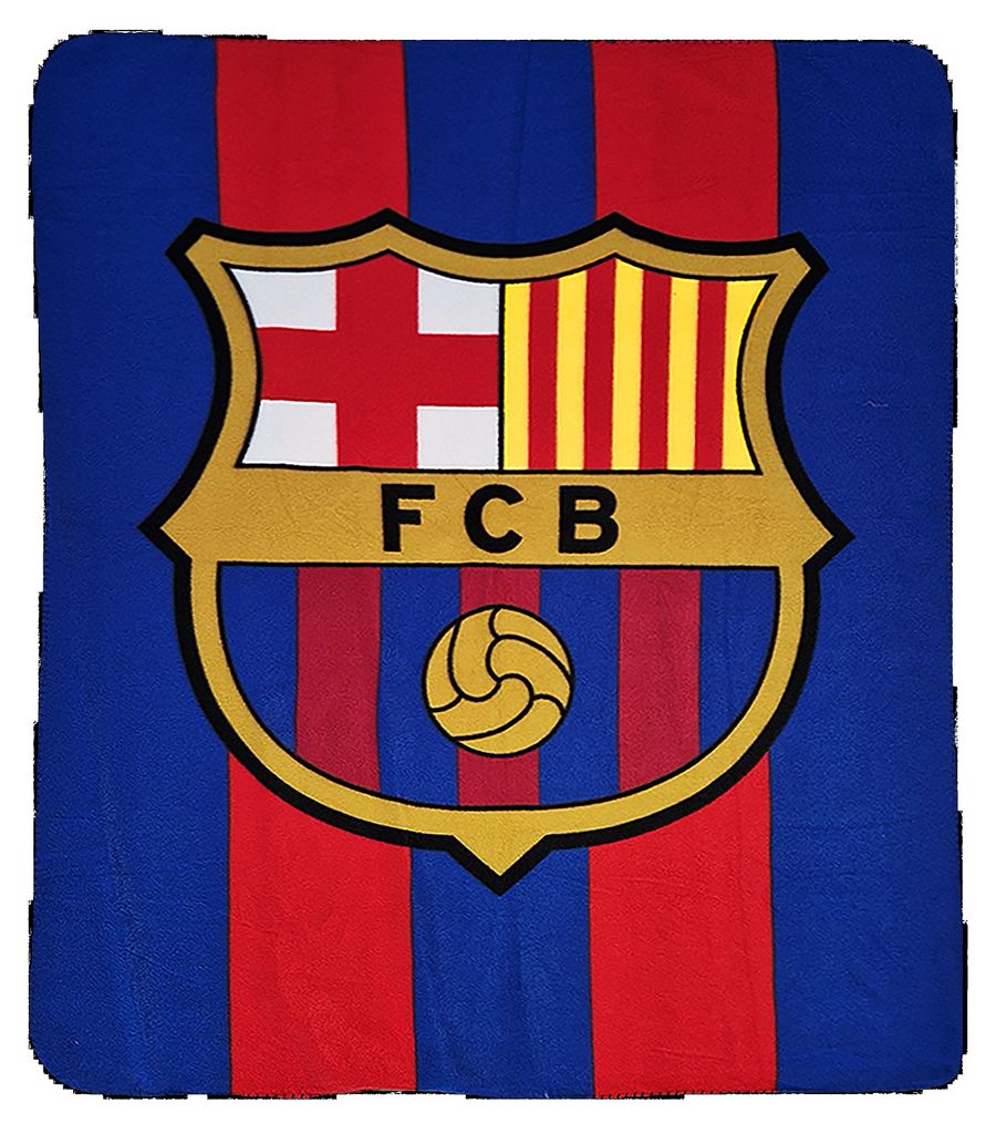 FC Barcelona Fleece-Decke 120x150 cm mehrfarbig Produktbild 