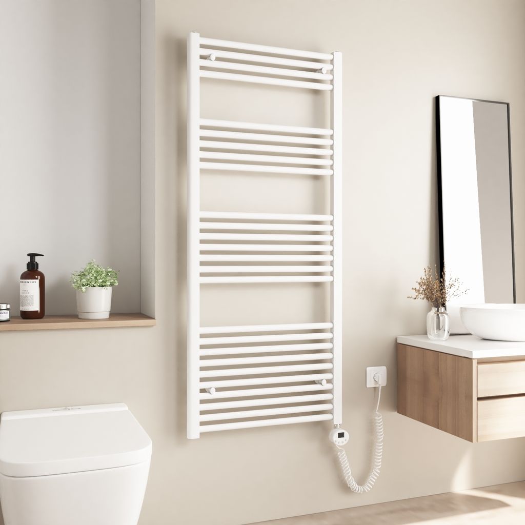 Heilmetz Radiátor elektrický 140x60cm Bílé rovné kulaté Obrázek produktu 
