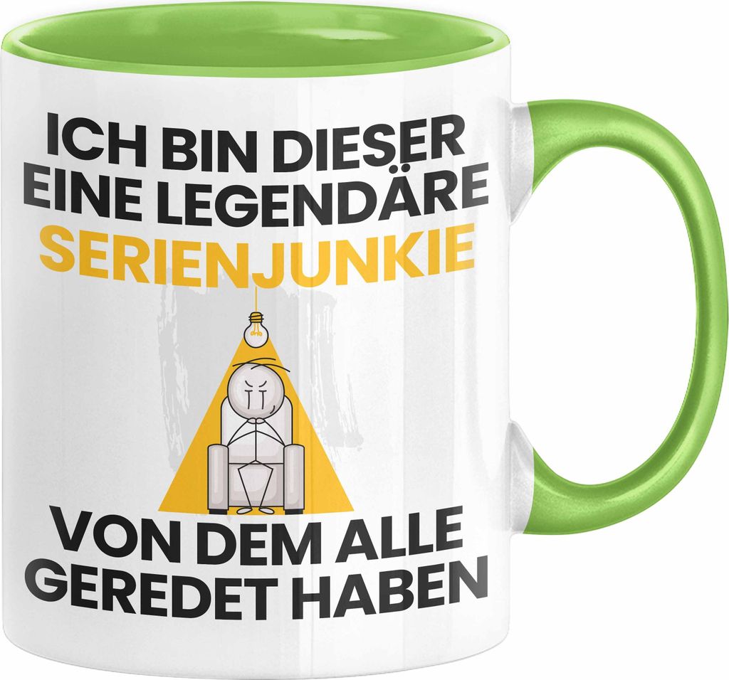 Serienjunkie Geschenk Tasse Lustige Geschenkidee Geburtstag Produktbild 