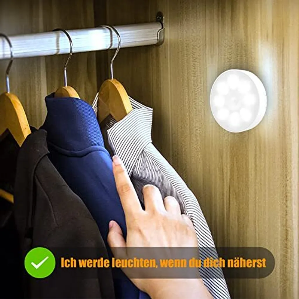 Offerta Electight 3 Pezzi Luce LED Notte Sensore Movimento USB - 7