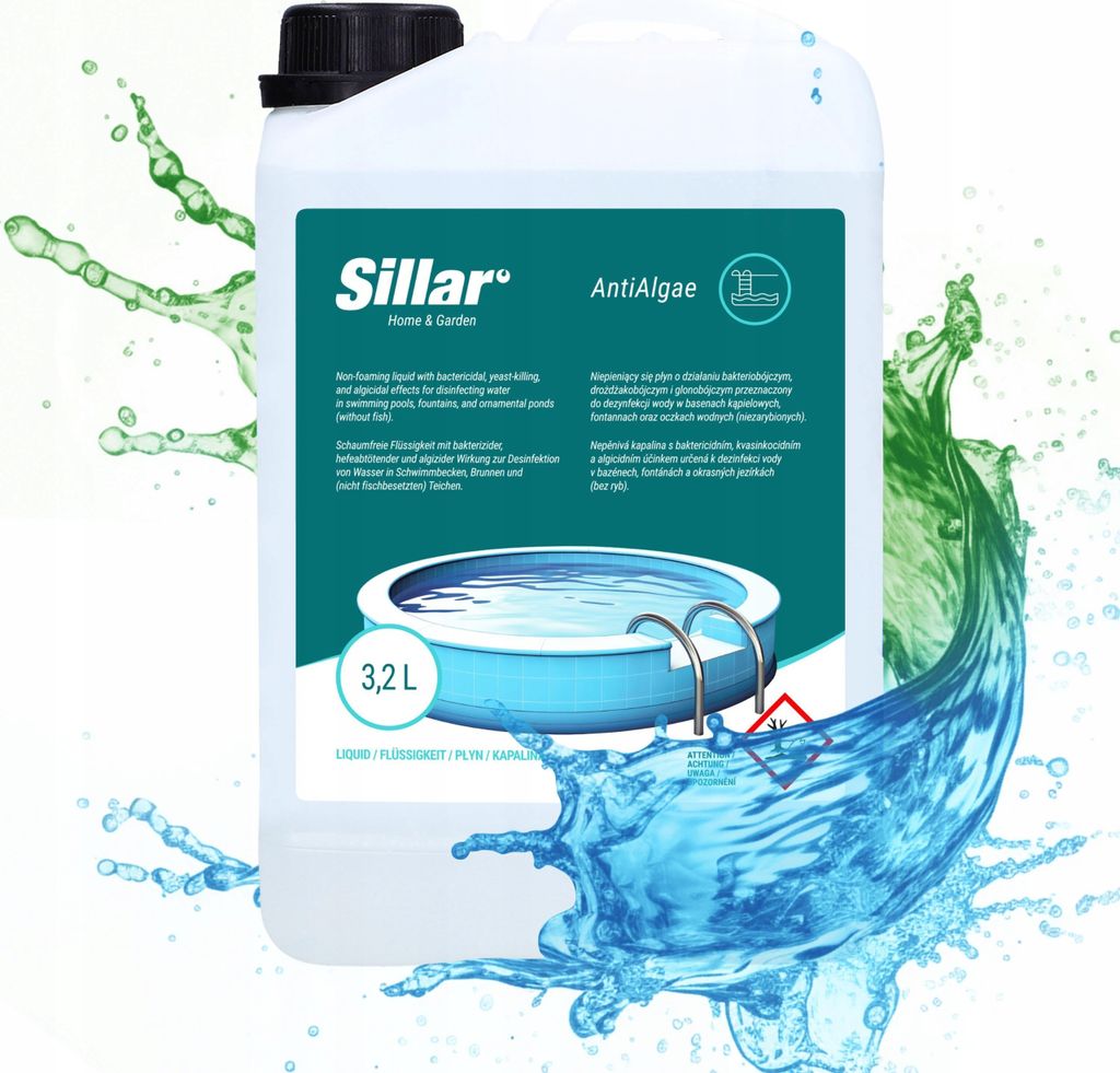 Sillar Algizid 3,2L – Anti Algen Poolmittel für klares Produktbild 