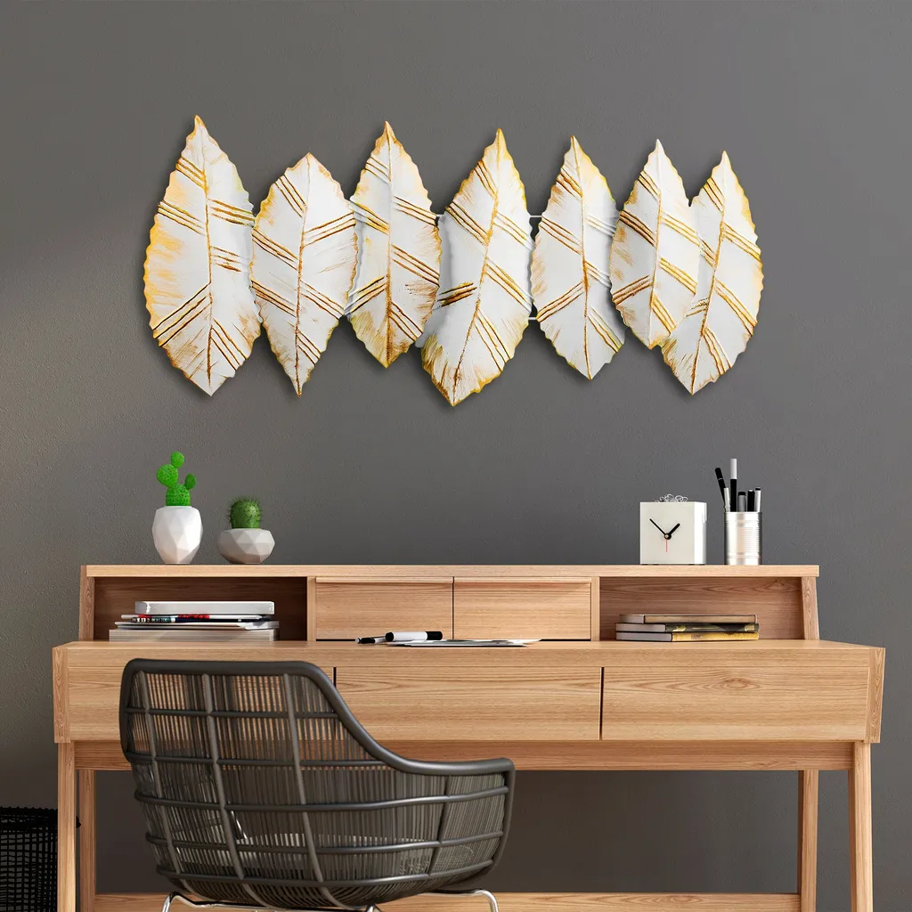 Wallity Hornbeam 3 Décoration Murale en Métal Multicolore 52 x 114 cm