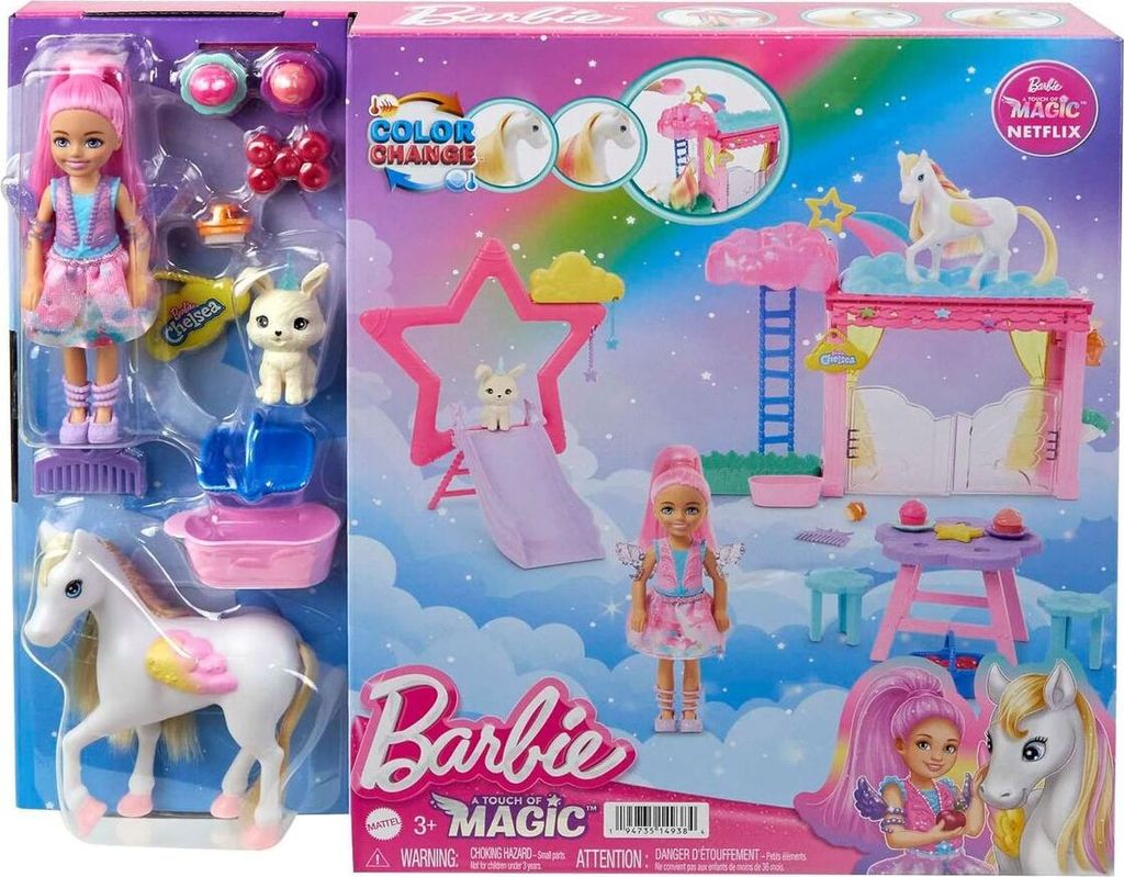 Barbie: Een verborgen magie. Chelsea & Pegasus speelset Productafbeelding 