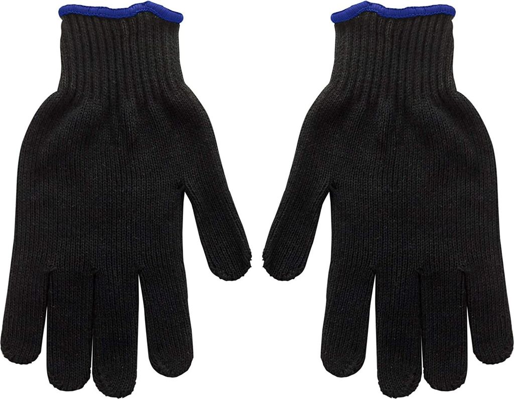 DEMA Strickhandschuhe Handschuhe Arbeitshandschuhe mit Noppen schwarz Gr. 9