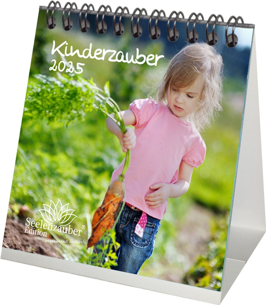 Kinderzauber Kalender für 2025 Format 10cm x 10cm Familie Kinder - Seelenzauber