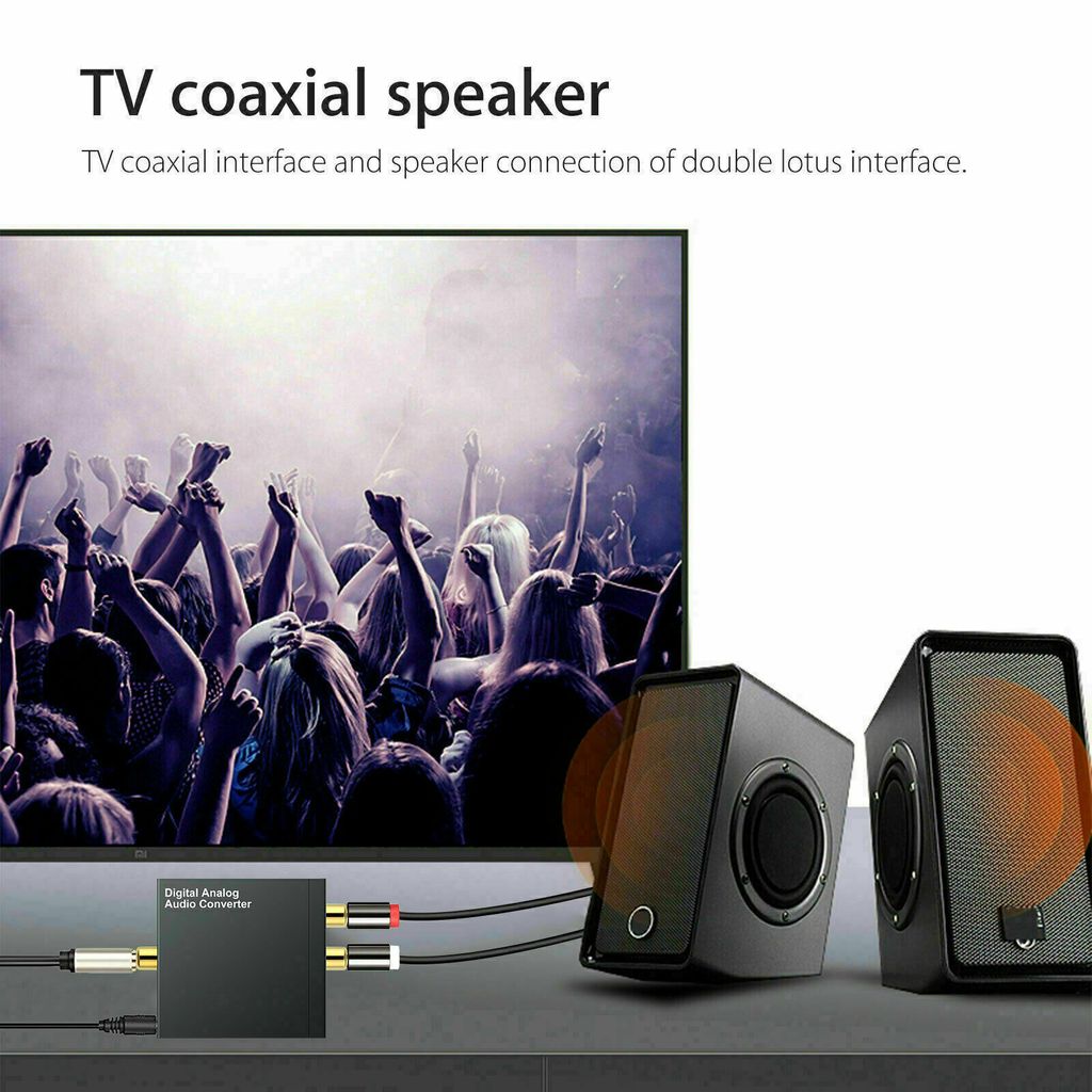 Wandler Optisch Toslink Koaxial auf RCA Digital zu Analog Produktbild 5