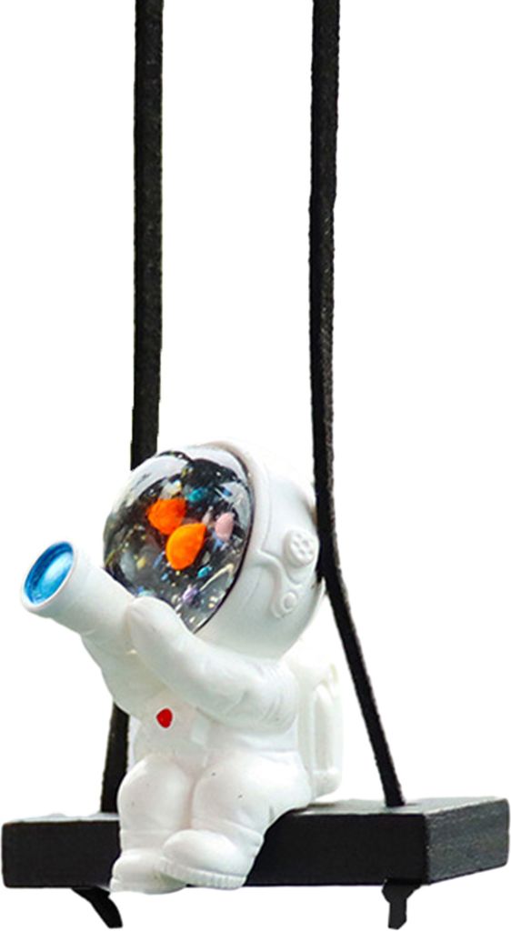 Auto Schaukel Astronaut Hängende Dekoration Harz Handwerk Auto Rückspiegel Cartoon Raumfahrer Anhänger Ornament Innen Zubehör