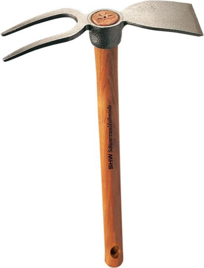 SHW Rex-Häckchen m.Breitblatt2 Zinken, mit Stiel 40 cm Produktbild 