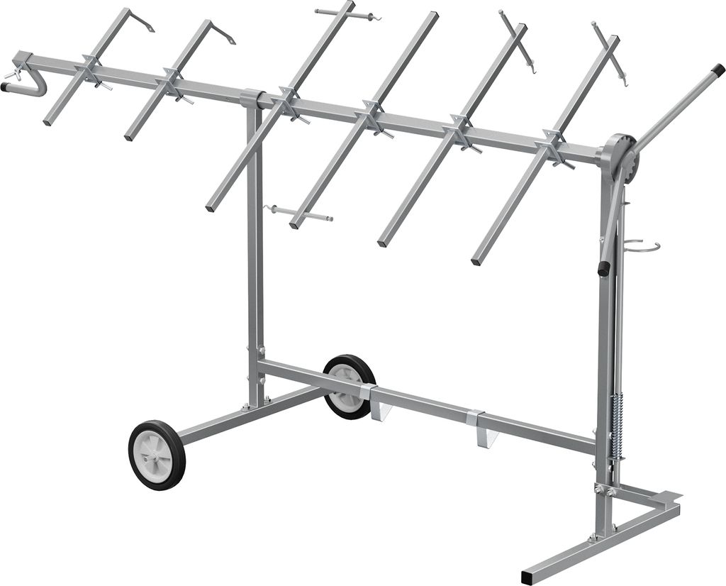 Otočný lakovací stojan Wiltec 2300 x 610 x 1340 mm, so 4 Obrázok produktu 