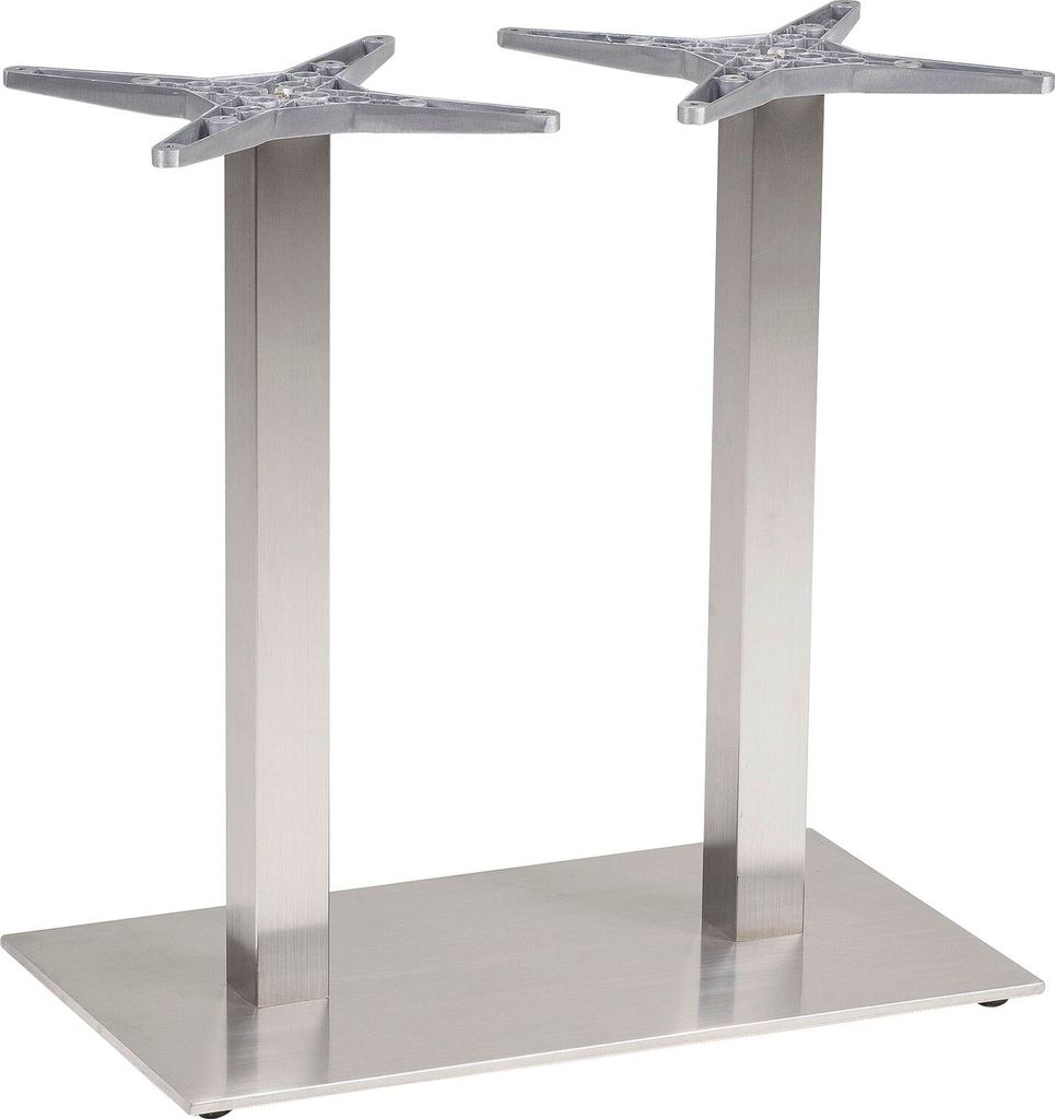 Plattentischgestell Salzach-2-Bar Tischgestell Höhe 720 mm Edelstahl satiniert