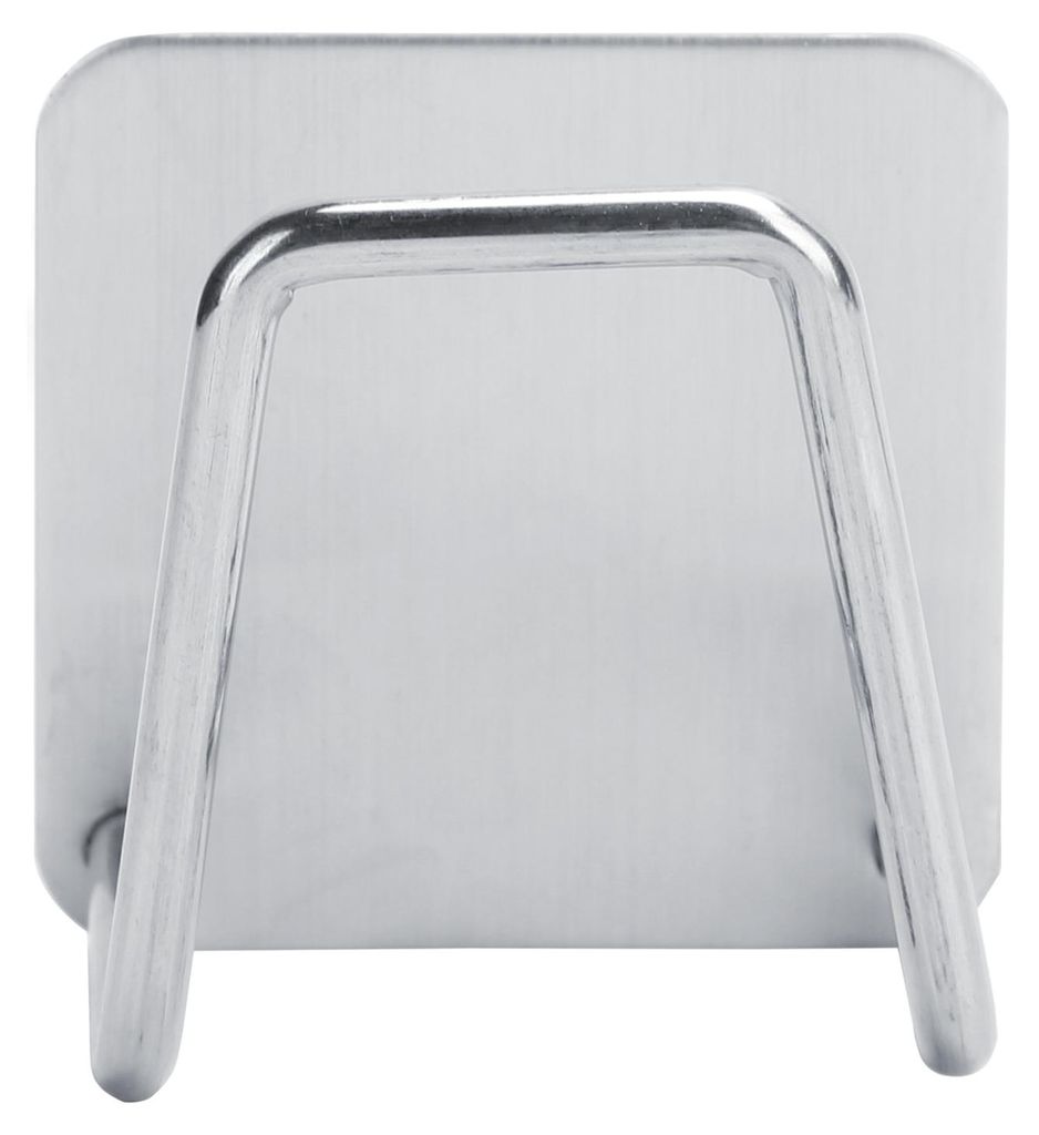 U-förmiger Edelstahl-Schwammhalter für Waschbecken, Abtropfgestell, Regal, Küchen-Organizer, silberfarben