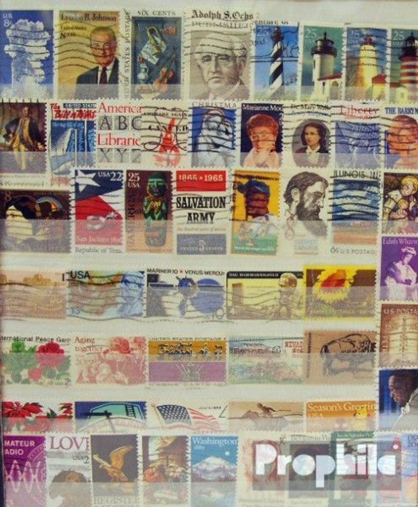 Briefmarken USA 500 verschiedene Marken