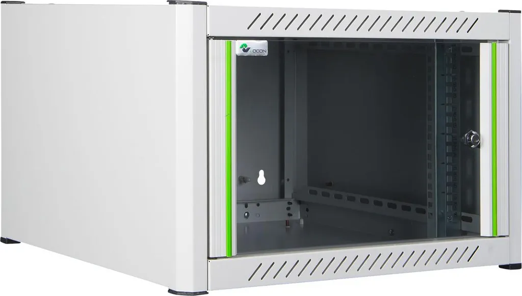 Coffret Réseau Mural 6U 19'' Profondeur 560mm Blanc - Structure Acier