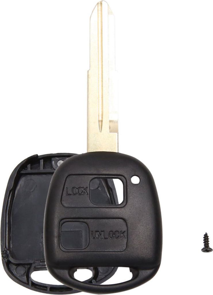 Auto Schlüsselgehäuse 2 Tasten Schlüsselhülle Gehäuse der Fernbedienung für Toyota Yaris Corolla Echo RAV4 Avensis Celica Kluger Land Cruiser...