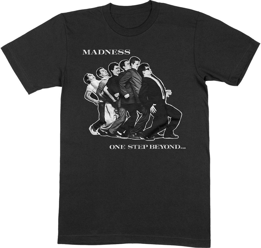 Madness - "One Step Beyond" T-Shirt für Herren/Damen Uni RO7911 (XXL) (Schwarz)