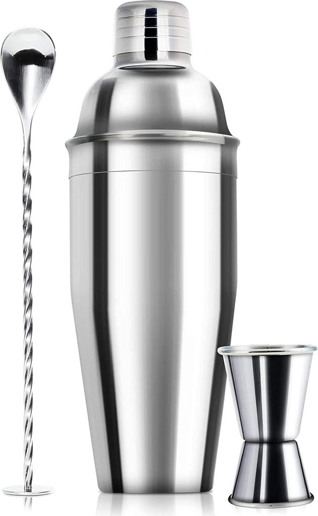 Cocktailshaker-Set - Mixologie - 1 Stück - Edelstahl - 750 ml