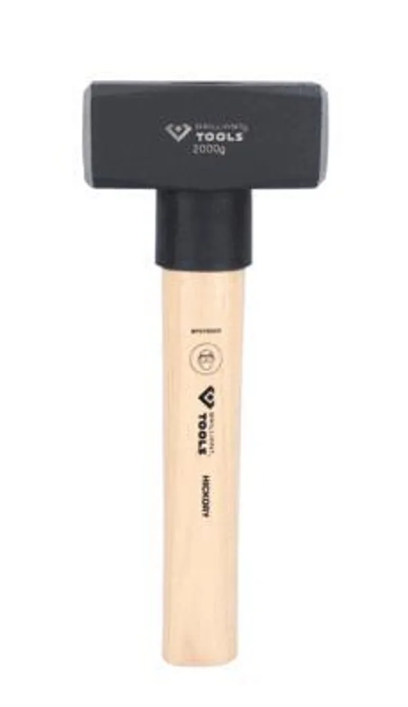 Brilliant Tools Marteau de mécanicien 2000g avec manche en hickory robuste - 8