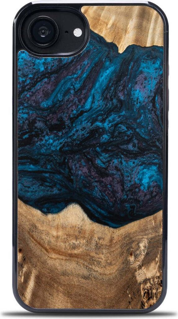 Holzhülle für iPhone 17e / 16e, Bewood Unique Planets Neptun