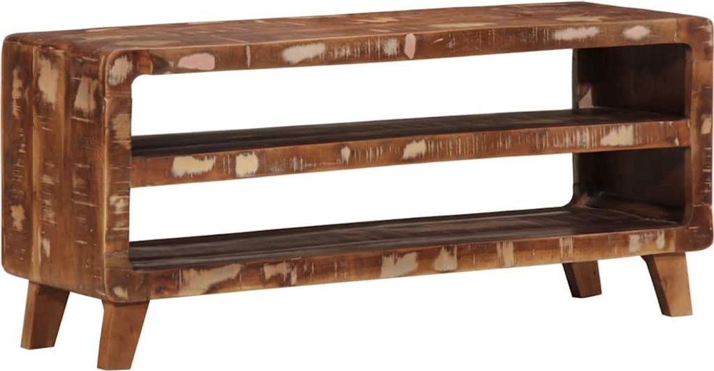 TV-Schrank 105x46x32 cm Massivholz Altholz - CD- & DVD-Regale