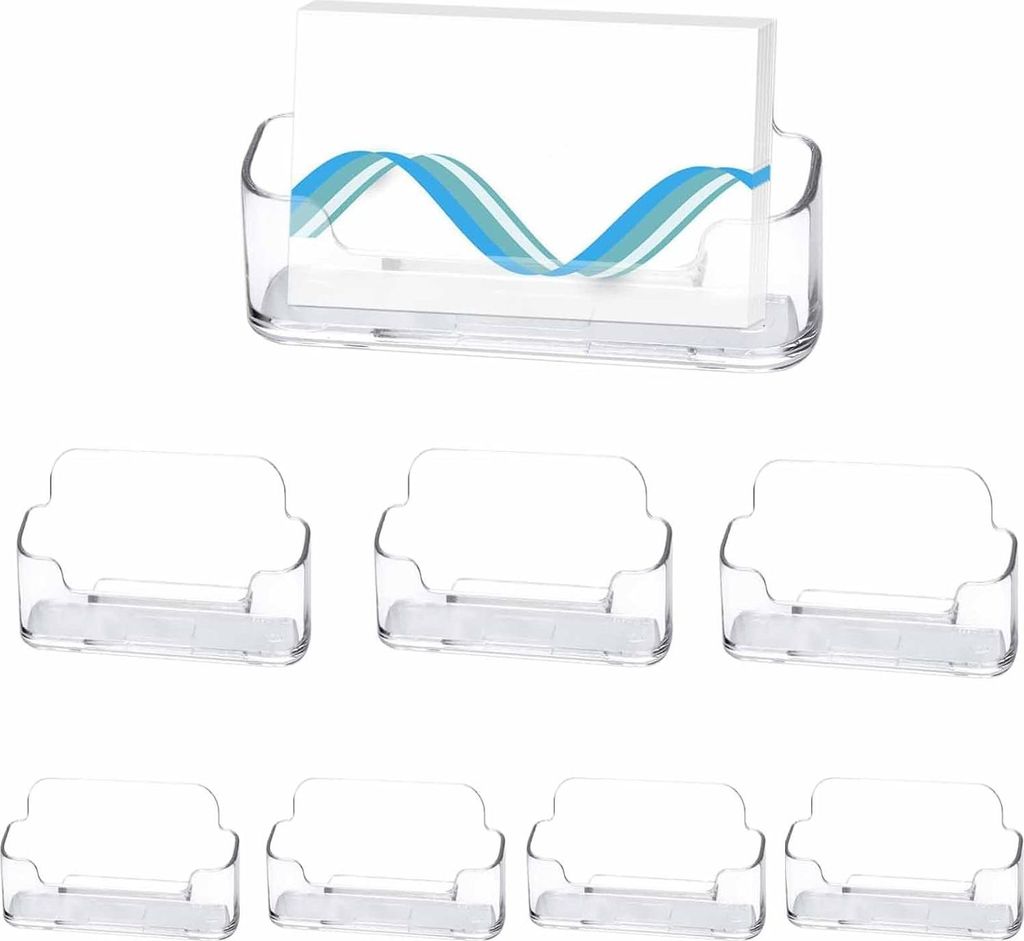8er Visitenkartenhalter Acryl Klar Bš¹ro Tisch Aufsteller Zuhause