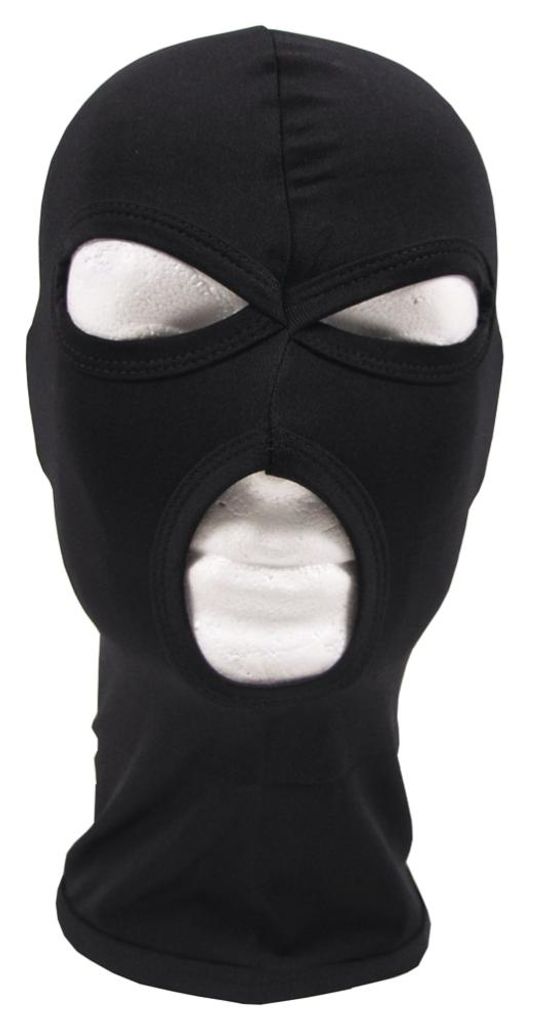 MFH Balaclava, 3-Loch, dünn, schwarz Produktbild 