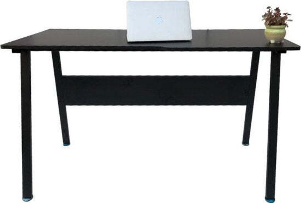 VDD Industrial Vintage Design Computertisch Stoer - industriell modern - 130 cm breit - schwarzes Gestell und Tischplatte