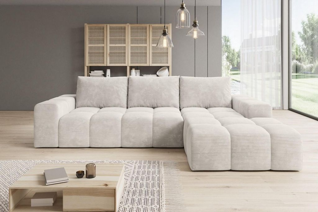Moebelfest Molli Ecksofa L-Form Rechtsseitig Beige Produktbild 