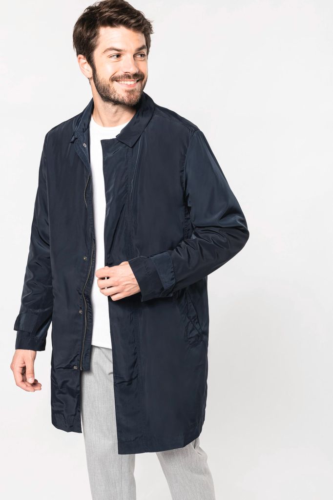 Kariban Leichter Herren-Trenchcoat