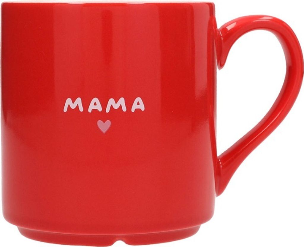 Depesche Porzellantasse Mama 300ml - Geschenkbecher rot gold