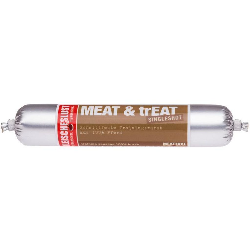 Fleischeslust Meat & Treat Singleshot Pferd 80 g Produktbild 