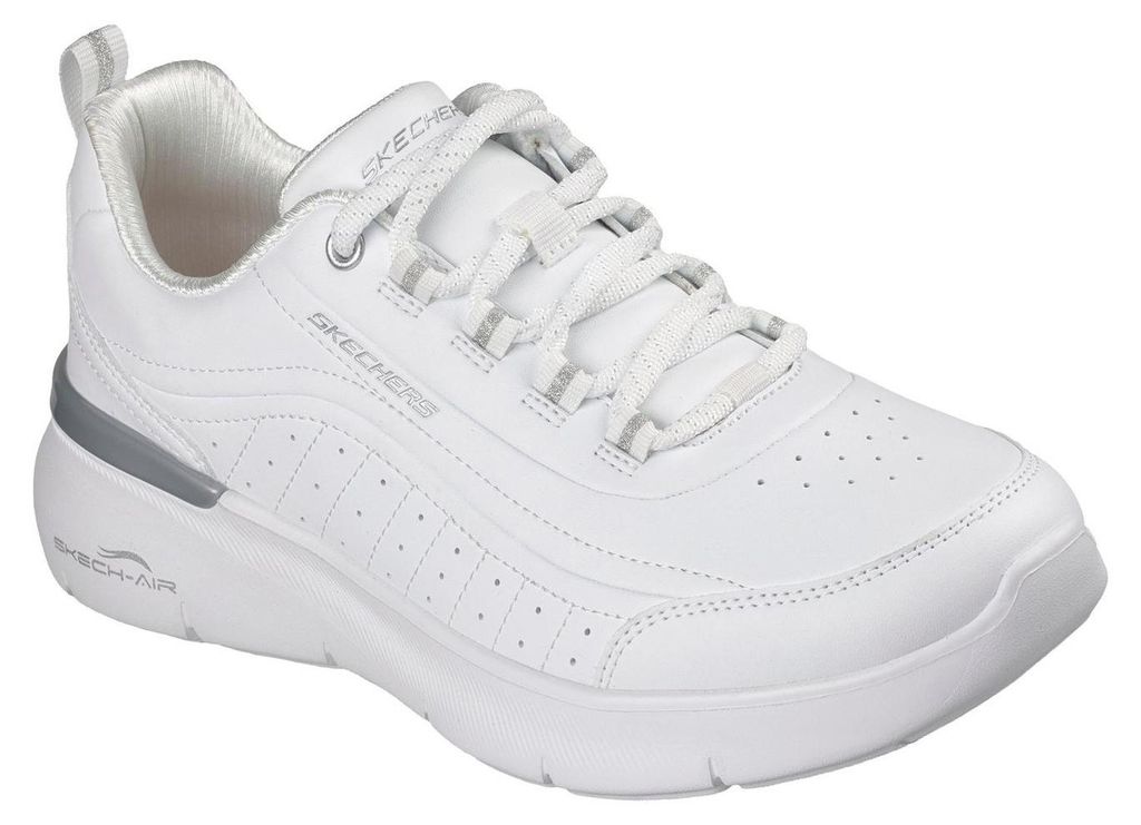 Skechers - "Sketch-Air Dynamight" Sneaker für Damen GT18358 (38,5 EU) (Weiß/Silber)