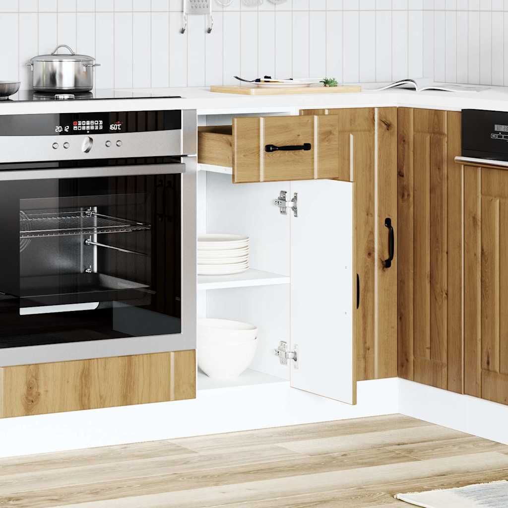 "SALE 2026"Hängeschrank/Küchen-Unterschrank - elegantes Design - Küchenmöbel/Buffetschrank - Lucca Artisan-Eiche Holzwerkstoff - Küchenschrän...
