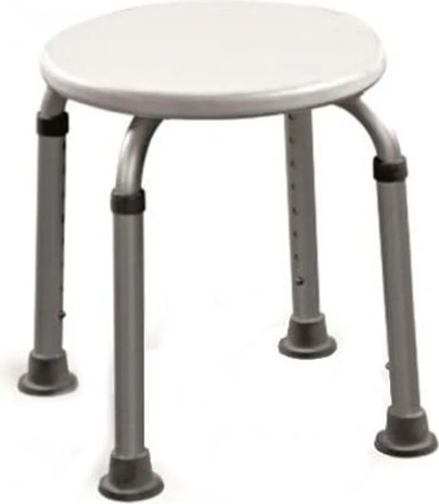 Tabouret de douche antidérapant et anticorrosion réglable en hauteur
