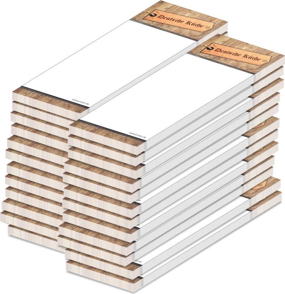 PRICARO Kellnerblock "Deutsch", 24 Stück