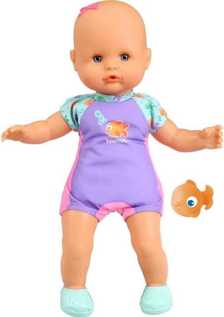 Nenuco Mon Premier Bain Babypuppe, 35 cm, Ab 10 Monate, Mit Fisch