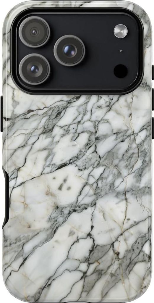 Elegantes Marmor-Design mit Hochglanz – Hülle Kompatibel mit iPhone 17 Pro