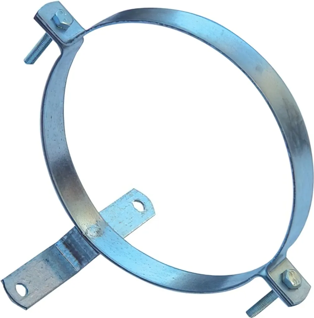 Morsetto Parete 120mm Zincato per Tubi Stufa: Design e Tenuta
