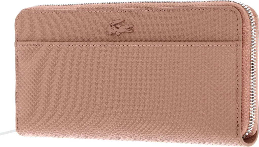 Portefeuille Lacoste sécurisé cuir vieux rose : rangez tout avec style