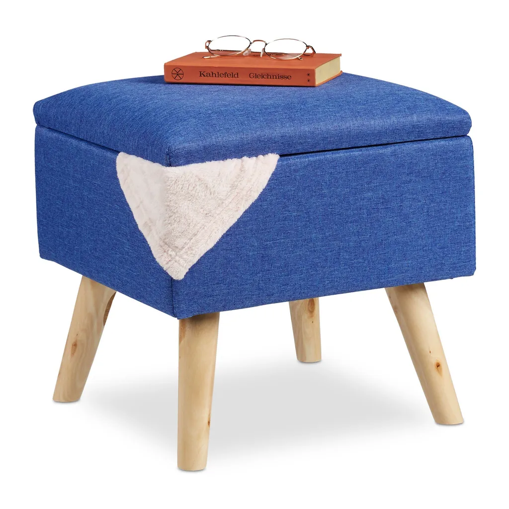 Sgabello con contenitore RD29605, blu
