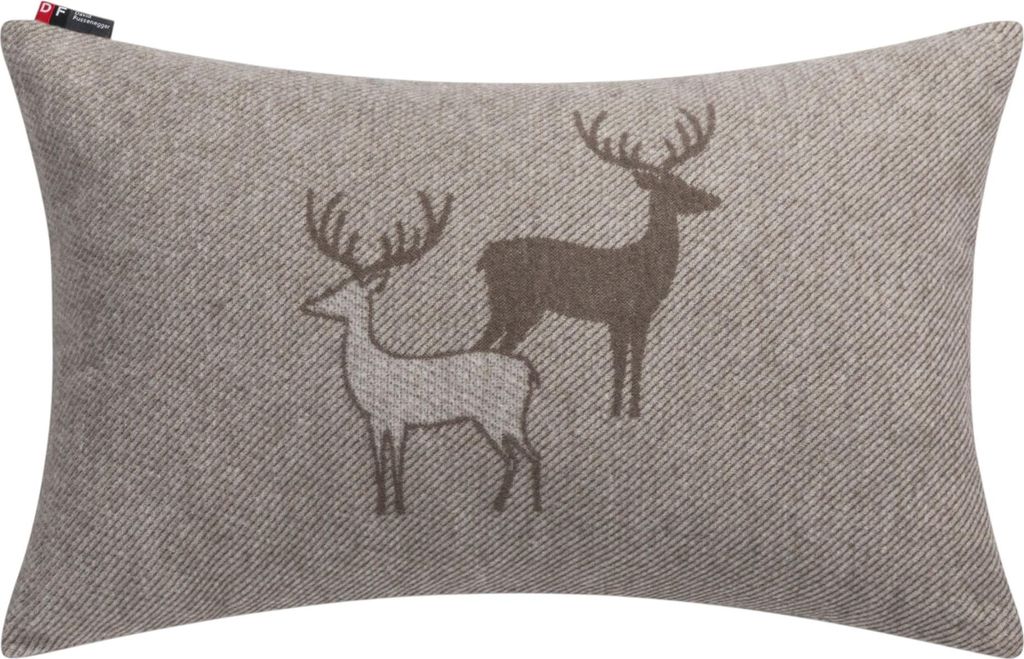 Kissenhülle Hirschrudel Farbe Braun 40x60cm von David Fussenegger