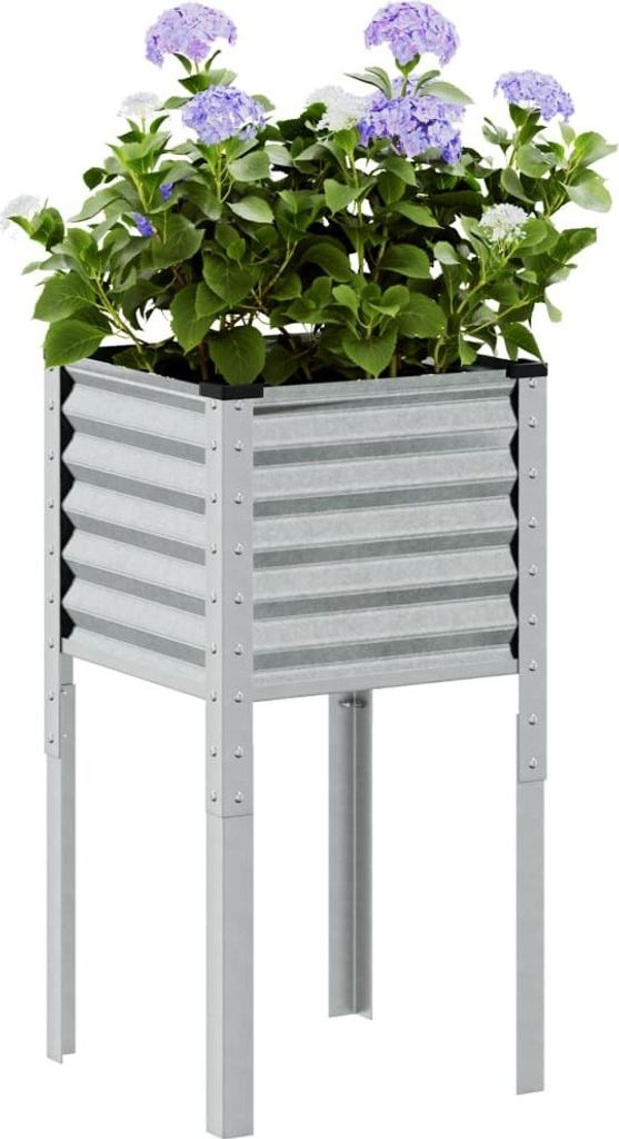 "2026 MODERNE"Garten-Pflanzgefäß Moderne - Pflanzkübel - Blumentopf 45x45x88cm Verzinkter Stahl NEU852778 - Beete
