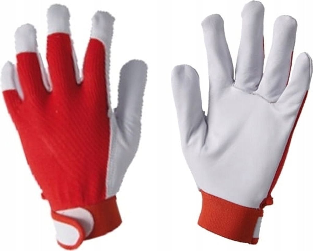 montagehandschuhe aus weichem Leder mit Klettverschluss 9 L Produktbild 