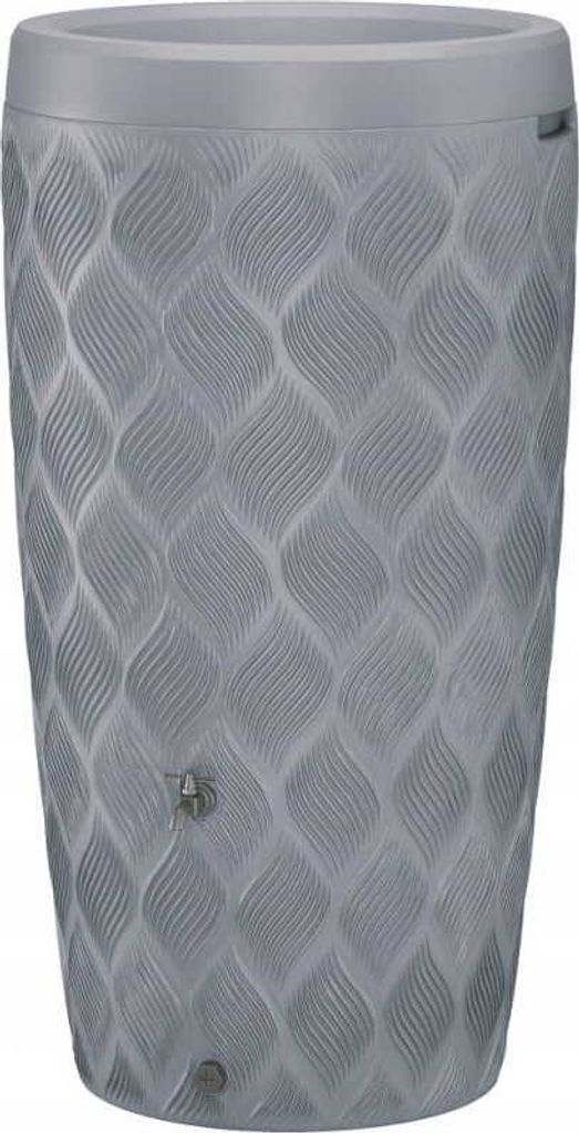 Réservoir d'eau de pluie gris 240l 59.5x112cm Image du produit 