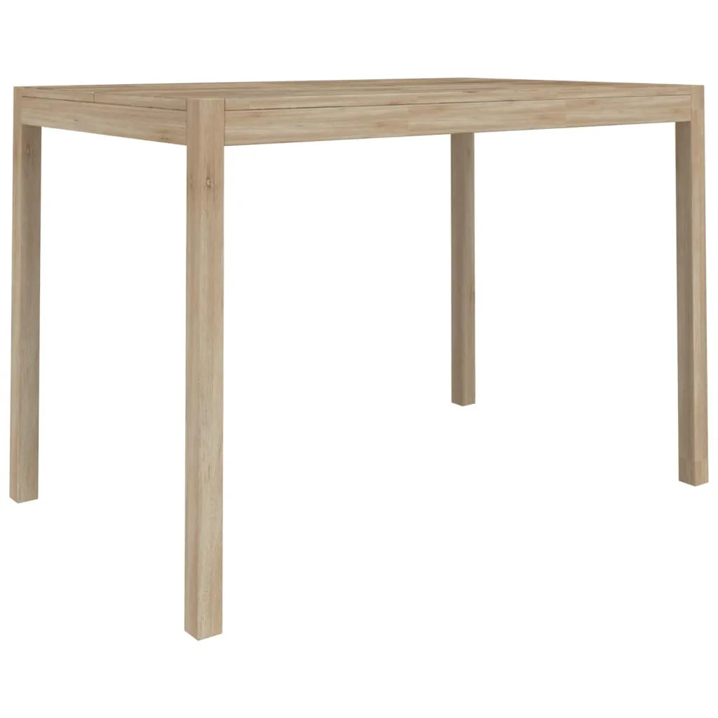 Table repas 4 personnes bois acacia 110 cm pour petit espace et cuisine