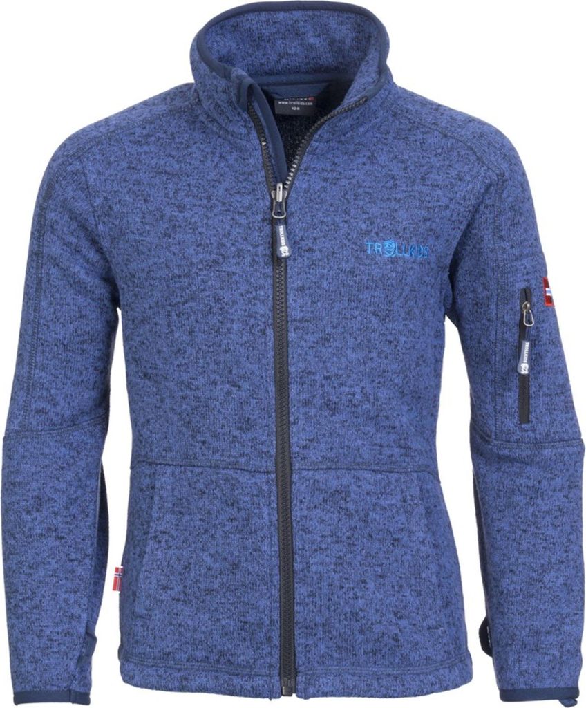 Trollkids Kinder Fleece-Sweatshirt Blau 802-121 Grösse 92